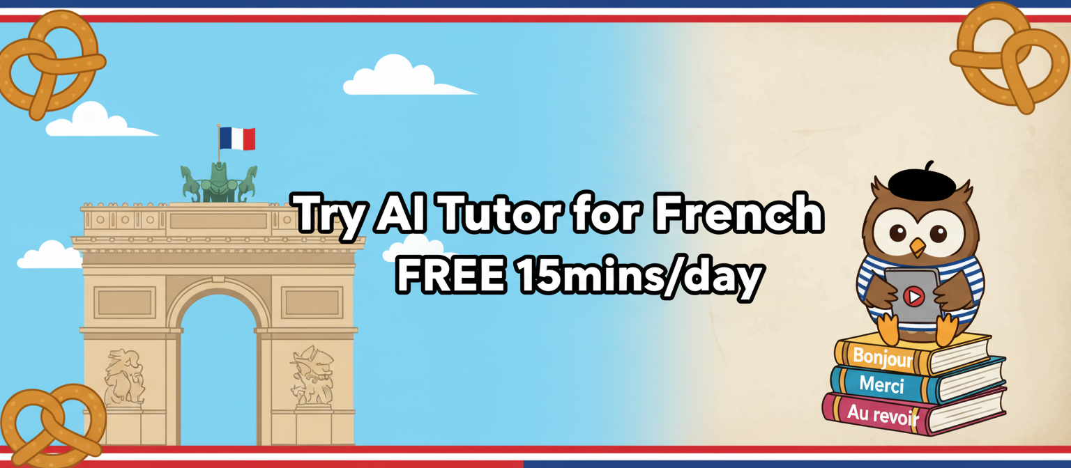 French AI Tutor Banner