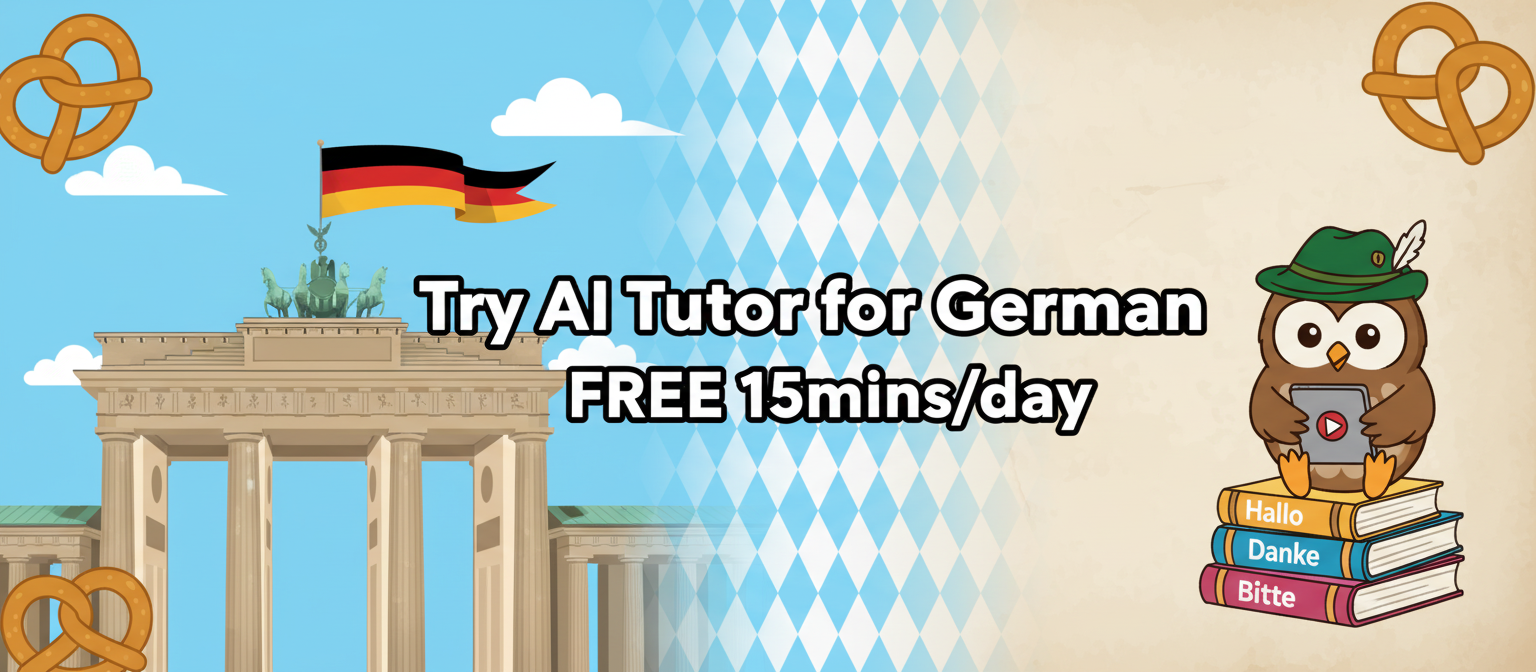 German AI Tutor Banner