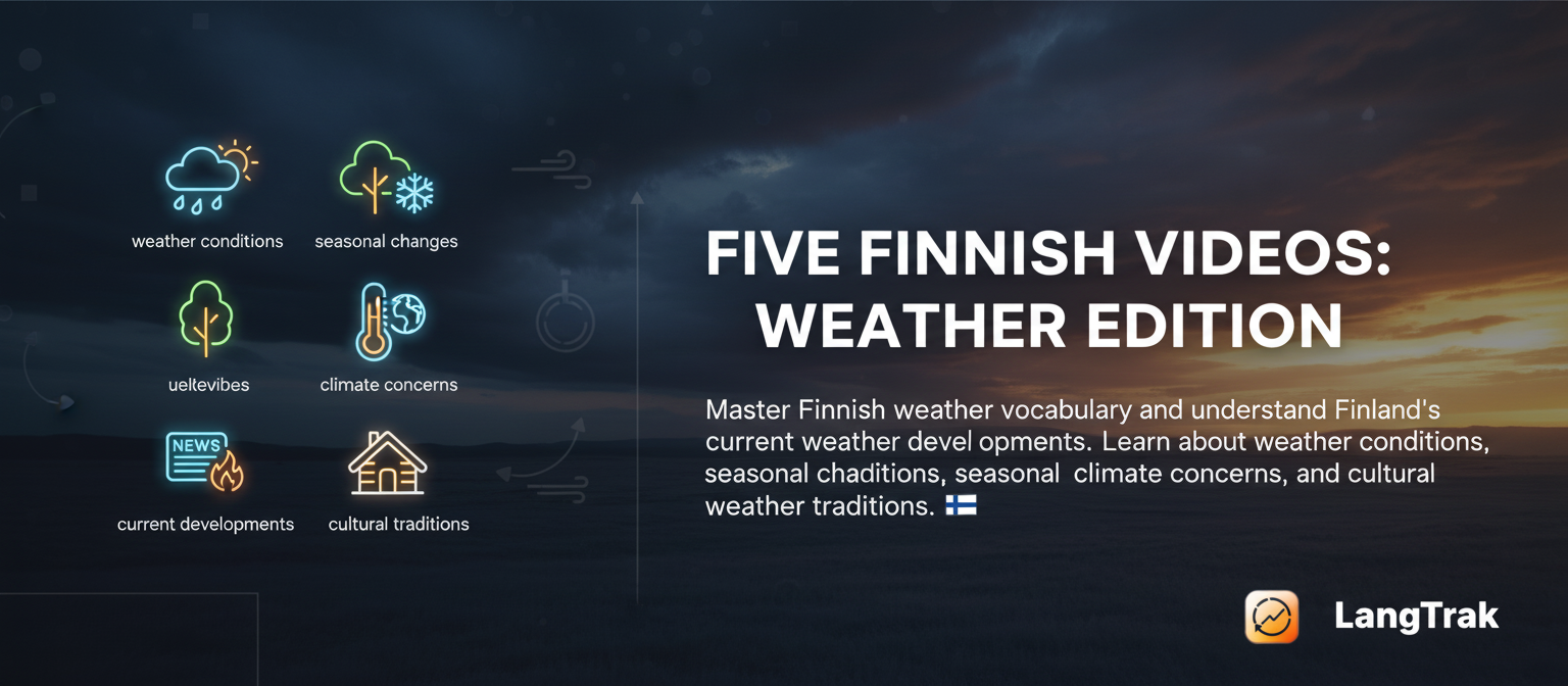 Five Finnish Videos: Weather Edition