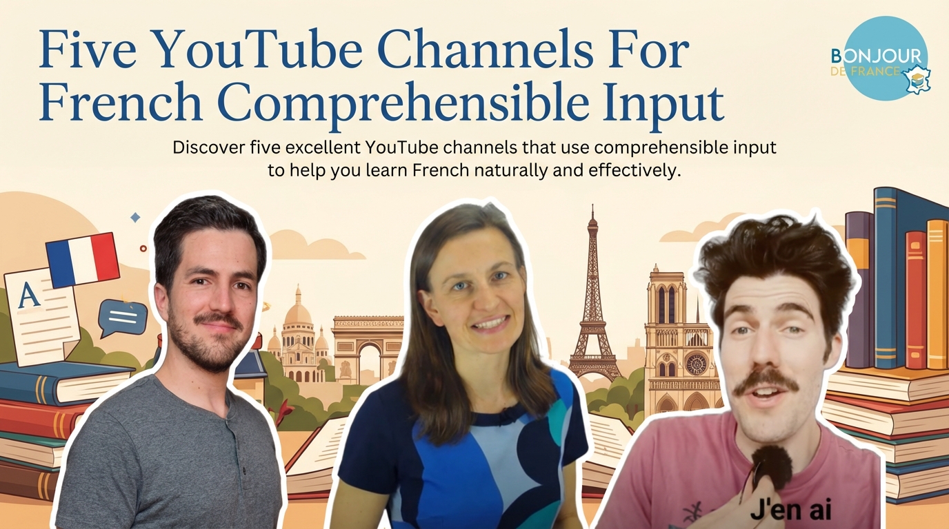 Top YouTube channels for French comprehensible input