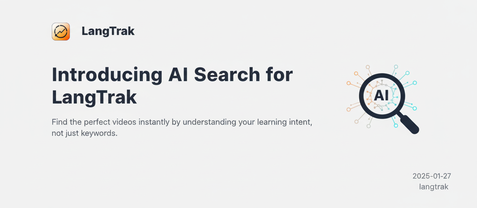 LangTrak AI Search feature announcement