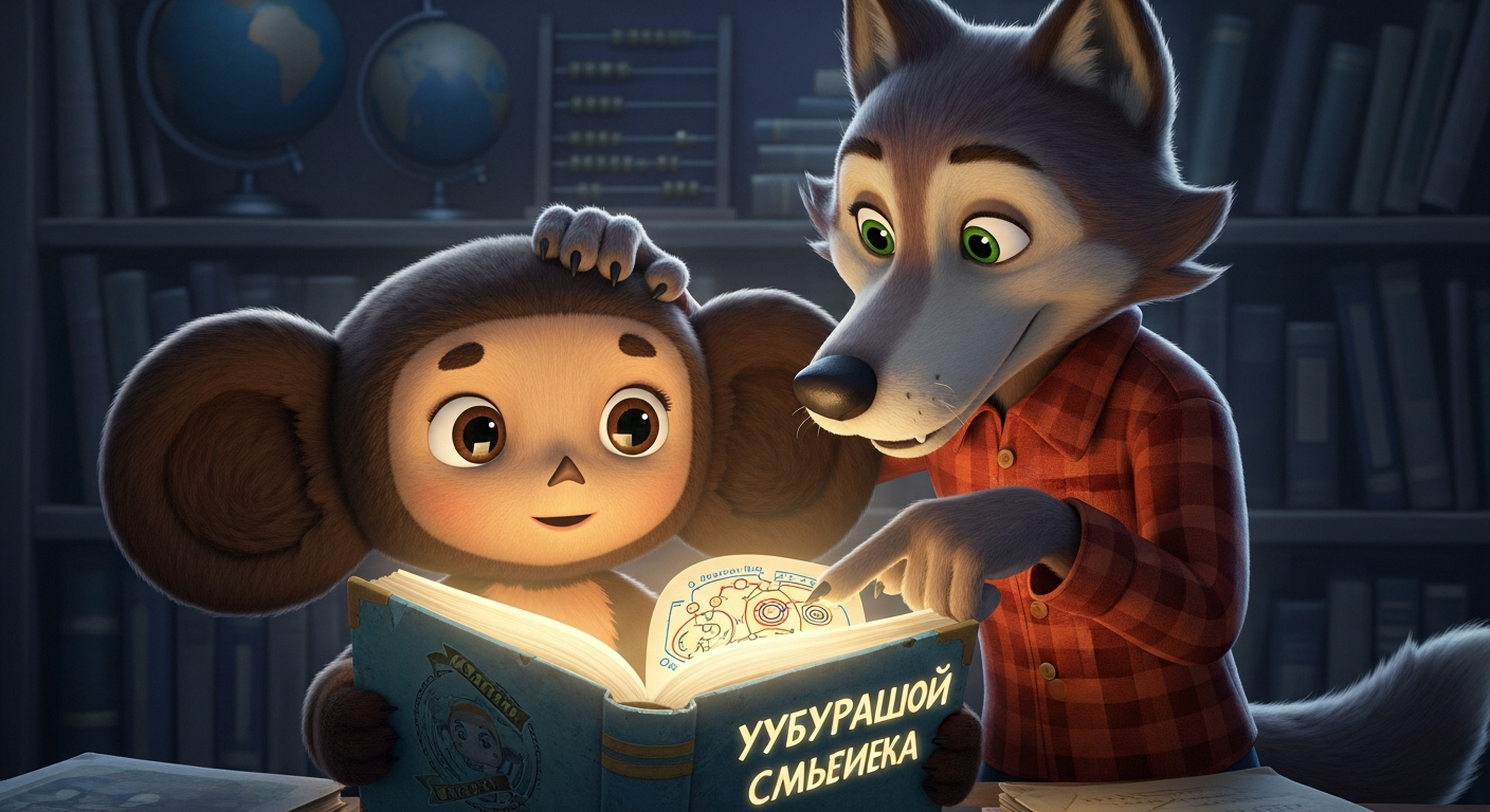 Classic Russian cartoons for language learning - Cheburashka and Nu Pogodi