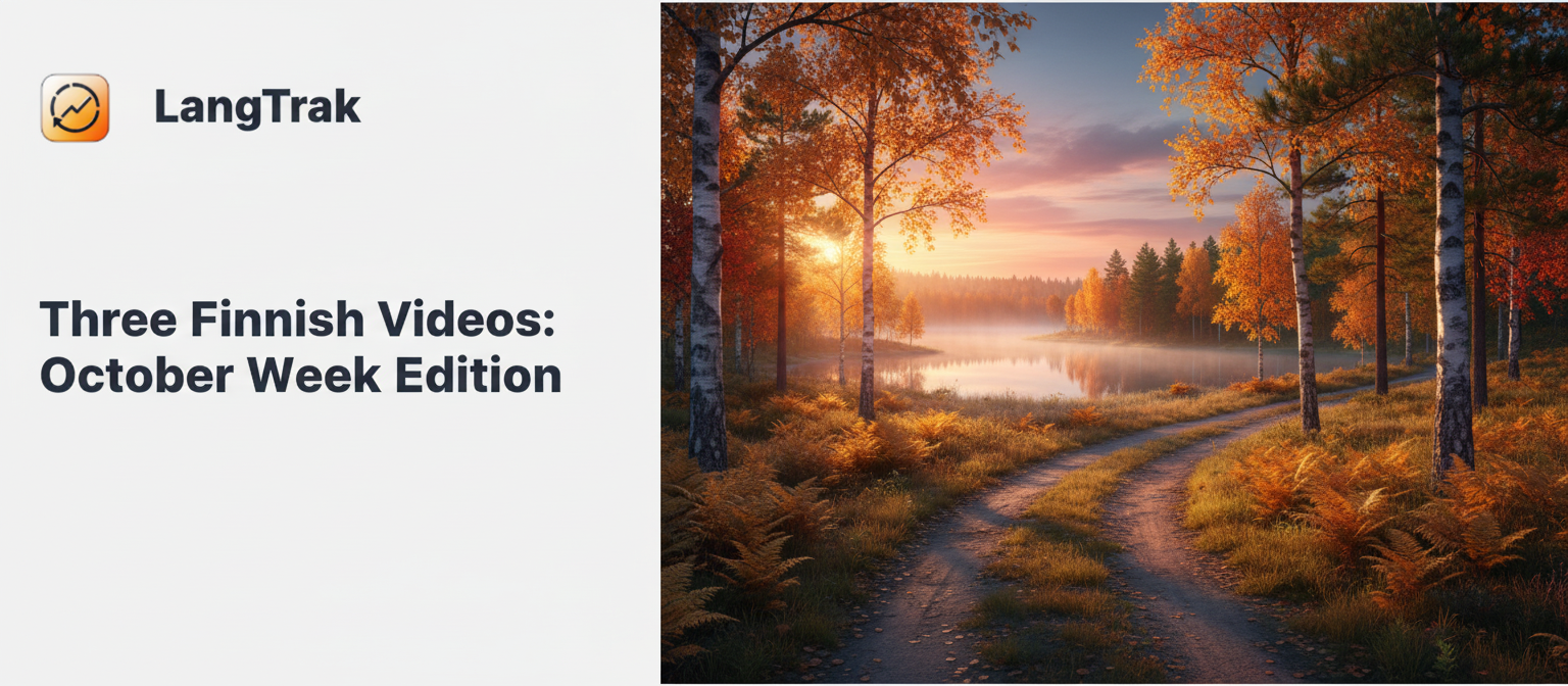 Three Finnish Videos: October Week Edition